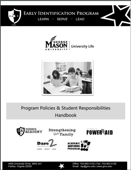 Cover of the Program Policies and Student Responsibilities Handbook
